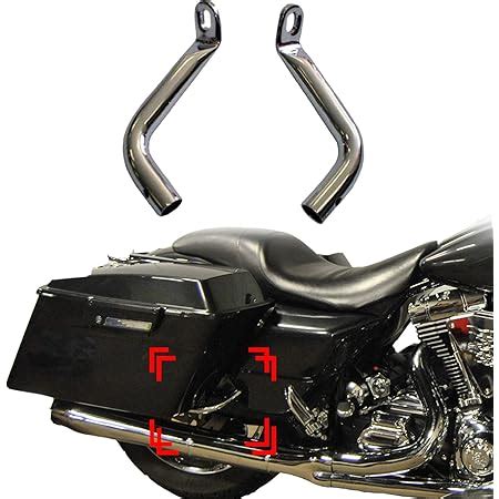 Amazon Chrome Saddlebag Support Bracket Short For 1993 2013 Harley