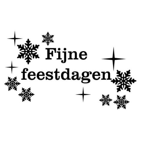 Fijne Feestdagen Raamsticker