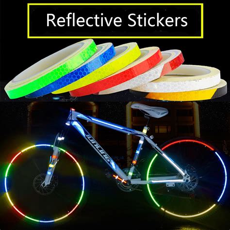 Bicicleta Adesivos Refletivos Ciclismo Fluorescente Fita Adesiva Friso