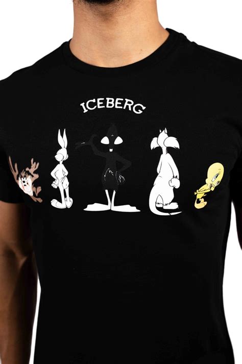 Iceberg 5d Looney Tunes T Shirt Heren Zwart Vanaf €150