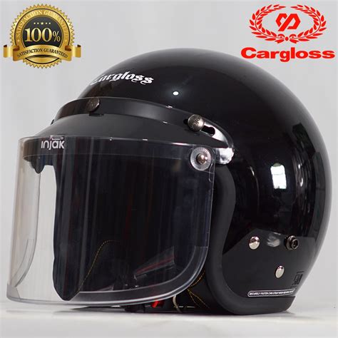 Jual HELM CARGLOSS ORIGINAL 100 KACA FLAT INJAK ORIGINAL Shopee