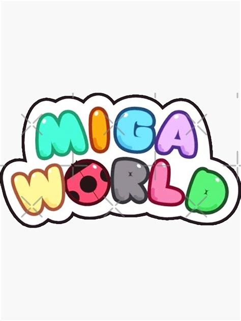 "Miga Town game - Miga World Logo" Sticker by anaev | Redbubble