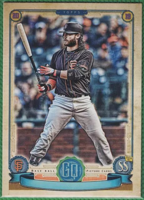 2019 TOPPS GYPSY Queen plaque signalétique manquante variante Brandon