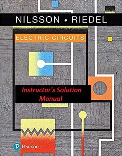 Electric Circuits Th Edition Nilsson Solution Manual Pages