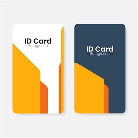 minimalist id cards vectors illustrations