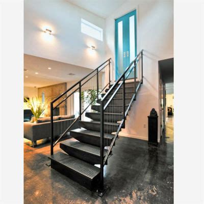 China Diy Design Indoor Wood Straight Floating Stairs With Mm Solid