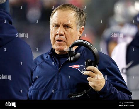 New England Patriots Head Coach Bill Belichick During An Nfl Football