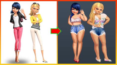 Miraculous Marinette And Chloe Transformation Fat Girl Miraculous