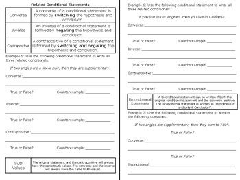 Conditional Statements Interactive Notebook Foldable Notes Video