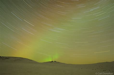 Star Trails and the Aurora borealis photo | Alaska | Carl Donohue Photography