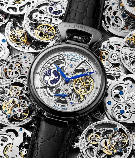 Emperor s Grand DT 127A2 Automatic 46mm Skeleton Stührling Mens