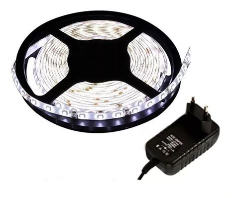 Fita Led Metros C Silicone Ip Branco Frio Fonte Ry Fita