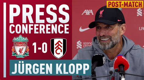 Klopp On Liverpools Attack And Mohamed Salahs Penalties Liverpool 1 0 Fulham Lfc Post Match