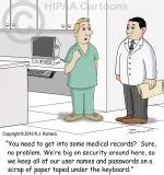 Nurse Allows Doctor To Access Medical Records Cartoon HIPAA Cartoons