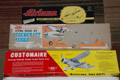 5 Vintage Model Airplane Kits Balsa Wood Rubber Band Powered Aristo Craft And More 1723768663