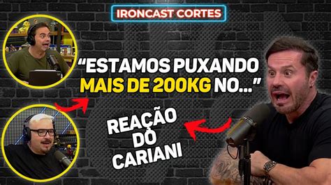 CARIANI SE SURPREENDEU TREINO DE BOLA E CARIOCA IRONCAST CORTES