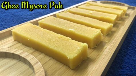 How To Make Soft Ghee Mysore Pak In Tamil Ghee Mysore Pak 😋😍 Youtube