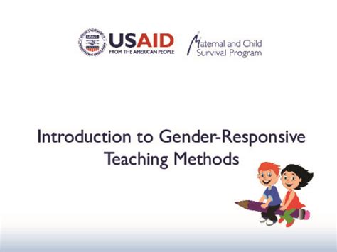 Introduction To Gender Responsive Teaching Methods Ungei