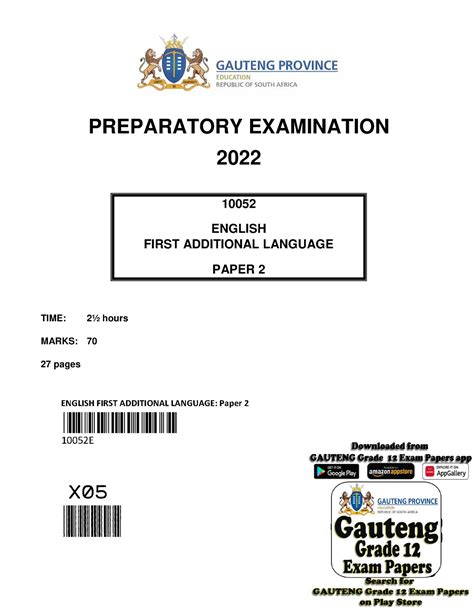 Grade Nsc English P Fal September Preparatory Examination