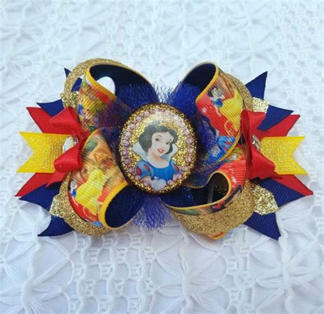 Disney Princess Snow White Over The Top Bow Etsy Disney Princess