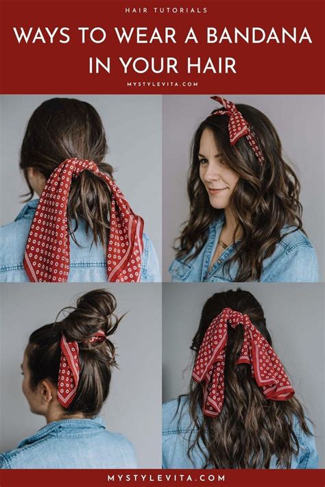 New Ways To Wear A Bandana In Your Hair Headband Hairstyles Scarf