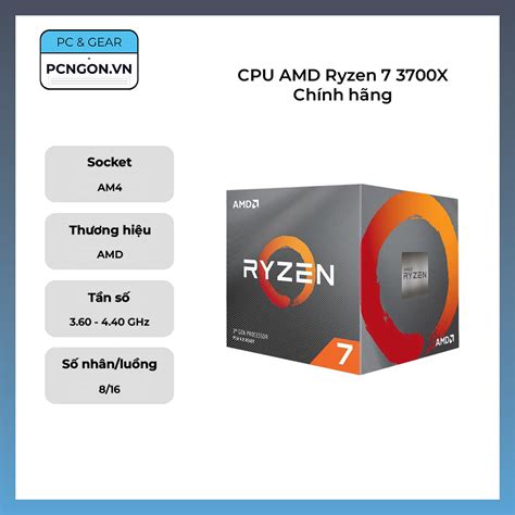 Cpu Amd Ryzen X Ch Nh H Ng Ghz Turbo Ghz Nh N Lu Ng