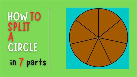 How To Slipt A Circle Into 7 Equal Parts Step By Step Drawing