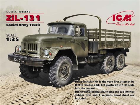 ICM Models 1 35 ZiL131 Soviet Stake Body Army Truck