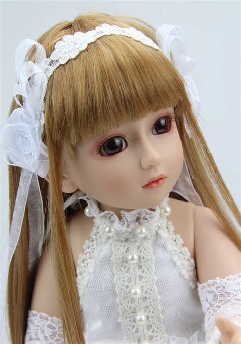 18inch 45cm Bjd Ball Jointed Doll Fashion Full Vinyl Girl Hard Toy