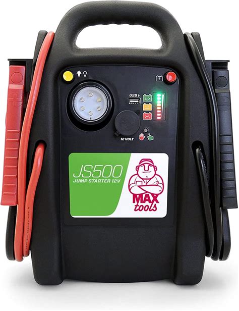 MAXTOOLS JS500 2200 A 22 Ah Démarreur d Urgence pour Voitures et