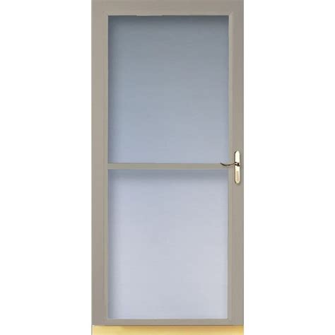 LARSON 32-in W Sandstone Retractable Screen Storm Door at Lowes.com