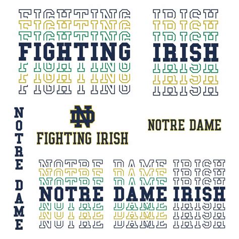 Leprechaun Svg Fighting Vector Football Notre Dame Bundle Irish Team