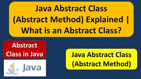 What Is An Abstract Class Java Abstract Class Abstract Method