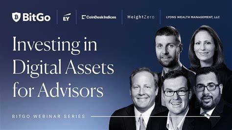 Investing In Digital Assets For Advisors Youtube