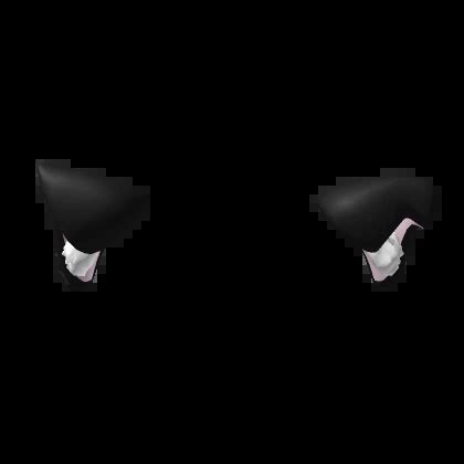 Black Sleepy Cat Ears Roblox