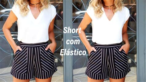 DIY Como fazer Short Elástico Costura fácil passo a passo para