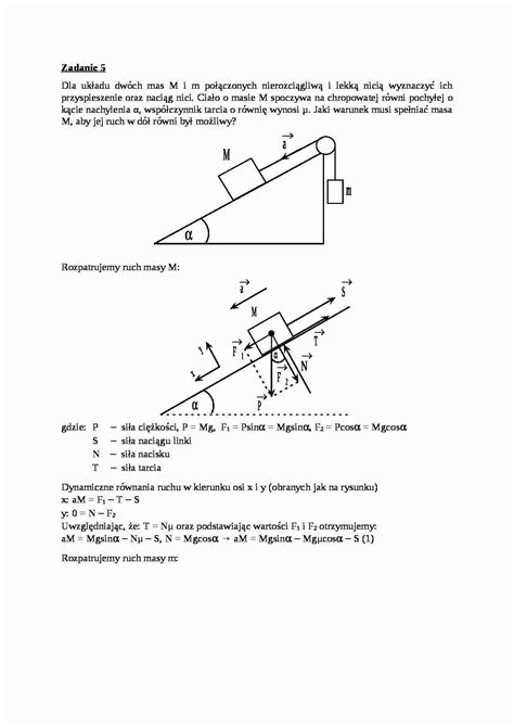 Mechanika Techniczna Wiczenia Si A Naci Gu Notatek Pl