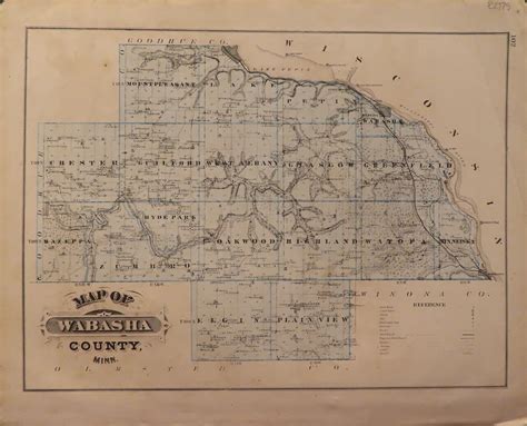 Map Of Wabasha County 1874 From Illustrated Historical Atlas Of The State Of Minnesota By A T