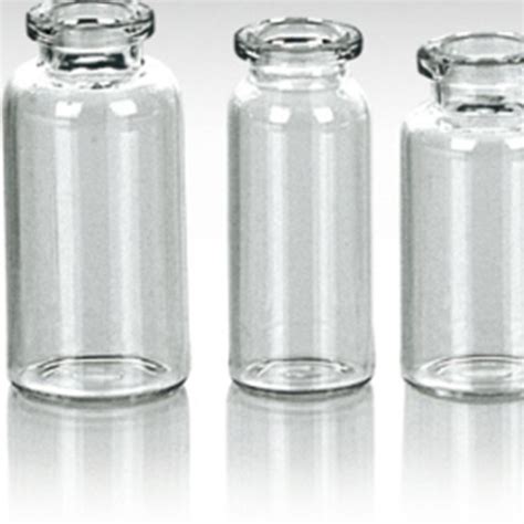gmp ml glass vials transparent sterile empty vials  rubber stopper