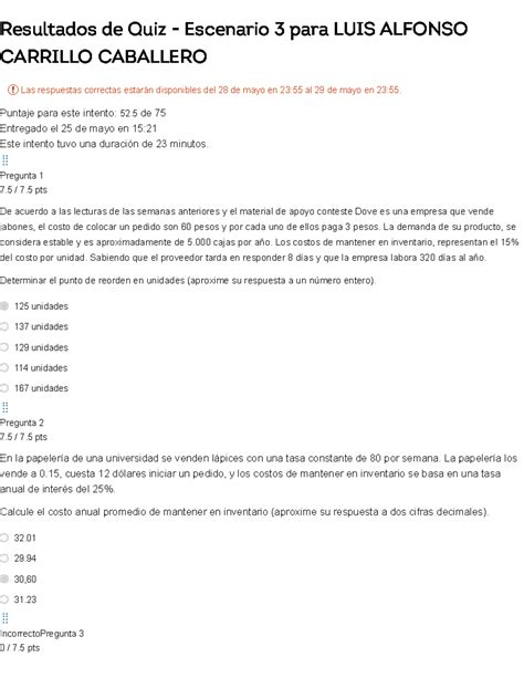 Quiz Modelo Toma De Desiciones Intento Resultados De Quiz