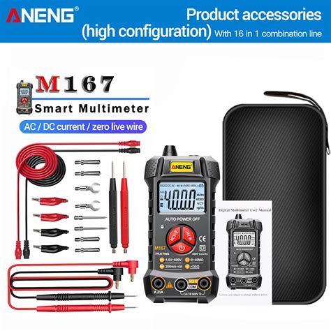 Aneng M Digital Mini Multimeter Ac Dc Electrical Instruments Tester