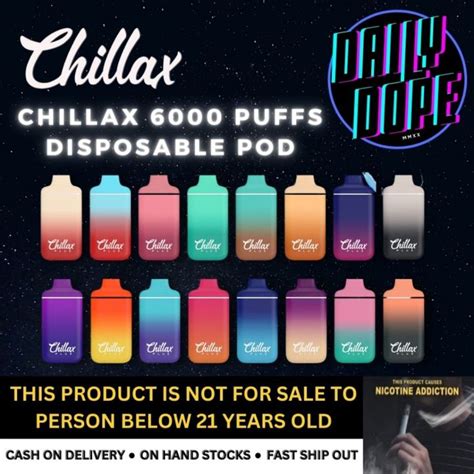 Legit Chillax Plus 6000 Puffs Menthol And Tobacco Edition 5 Nicotine