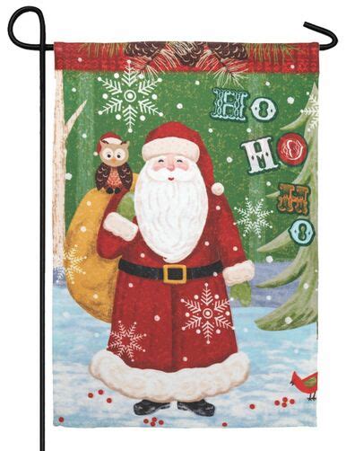 Buffalo Check Santa Claus Garden Flag I AmEricas Flags