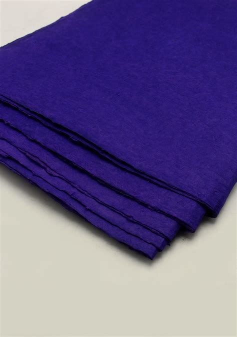 plain blue color lokta gift wrapping paper nepacrafts product