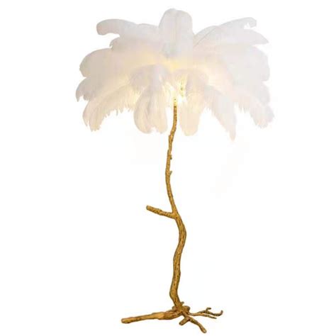 Lampadaire Plume D Autruche Palm Tree Lampe Moderne Dezignlover