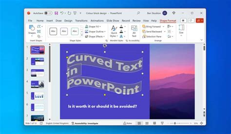 How To Curve Texts In Microsoft Powerpoint