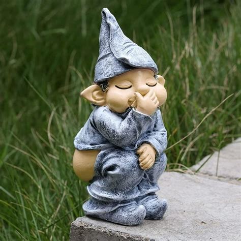 Funny Resin Garden Gnome Statuepooping Peeing Gnome Garden Figurines