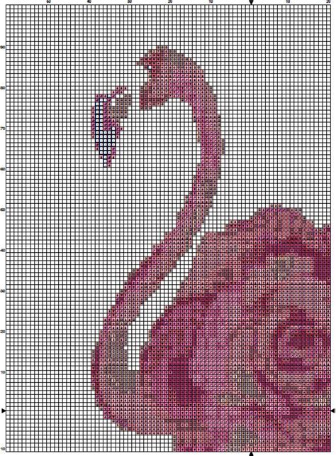 Printable Free Flamingo Cross Stitch Patterns