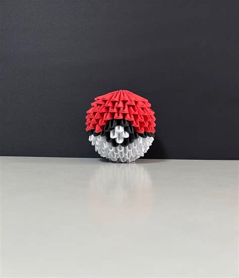 3D Origami Pokémon Ball, Hobbies & Toys, Stationery & Craft, Handmade ...