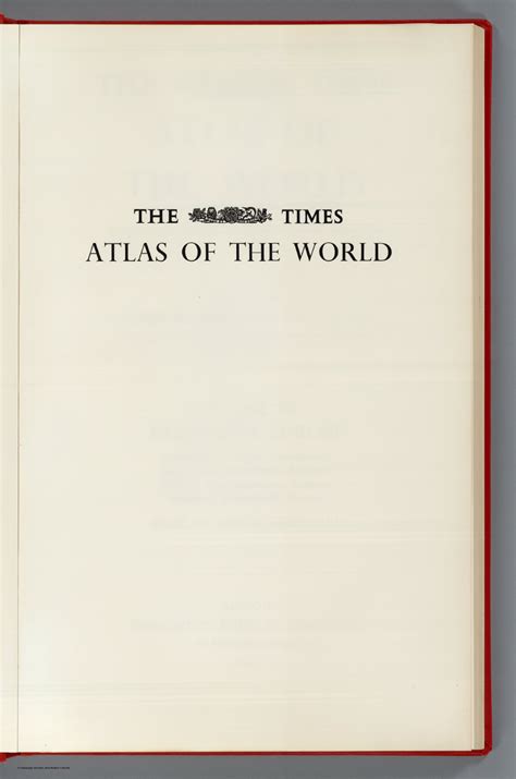 Half Title The Times Atlas Of The World Mid Century Edition V Iii